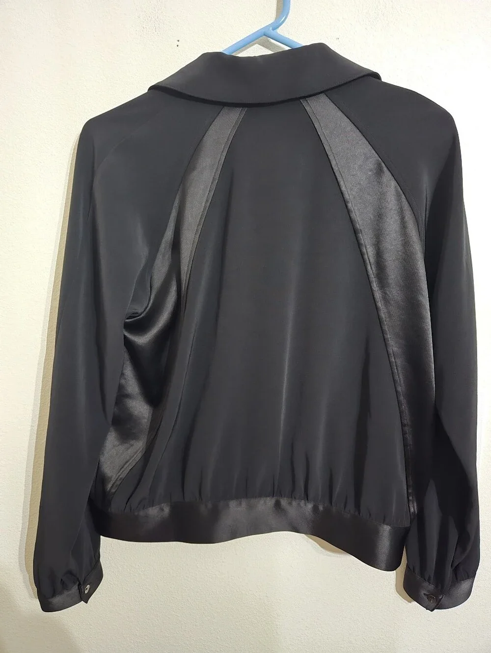 Black Women's Bomber Jacket - Classic Lightweight Coat